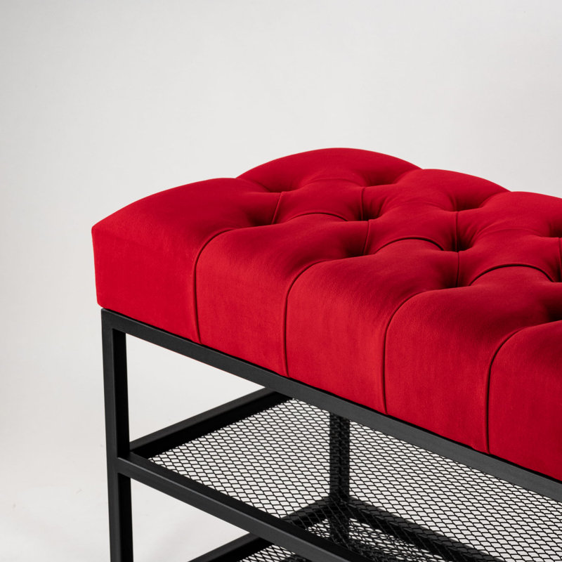 Avaeah Upholstered Storage Bench, 45cm H x 60 cm W x 35cm D