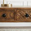 Hand Carved Acacia Wood Dressing and Console Table