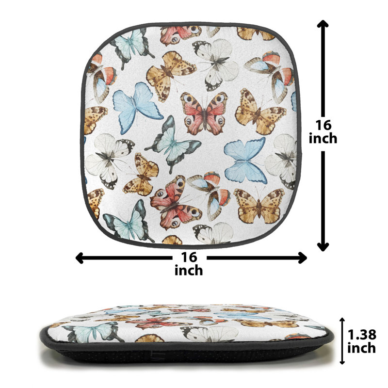 Coussin de siège papillon