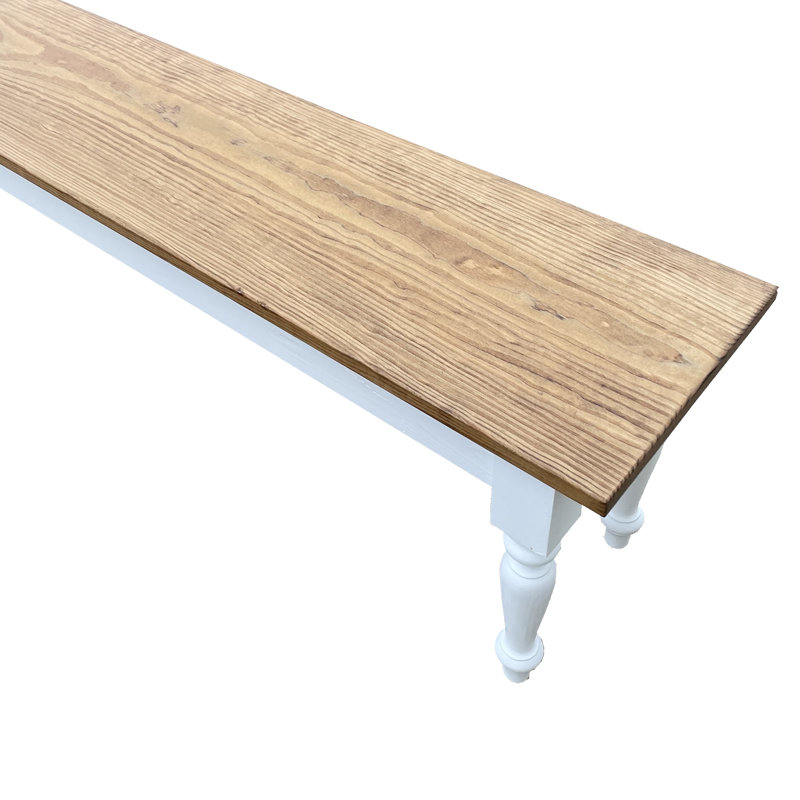 Banc en bois massif, H 17 po x l 30 po x P 12 po
