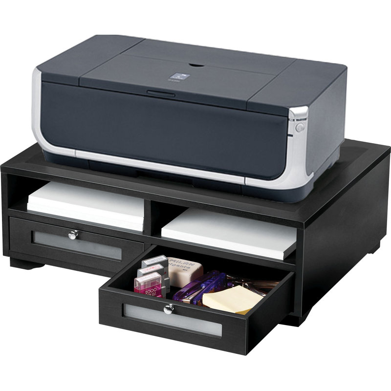 21.75'' H x 7.75'' W Printer Stand, Midnight Black
