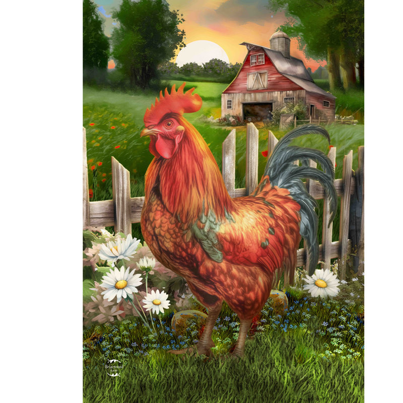 Drapeau Sunrise Rooster House