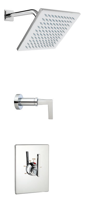 Crisp Complete Shower System, Brushed Nickel