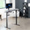 Bureau debout d'angle électrique VIVO, poste de travail en L (série E1L94B)