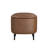 Homepop Ellipse Storage Bench With Metal Legs - Brown