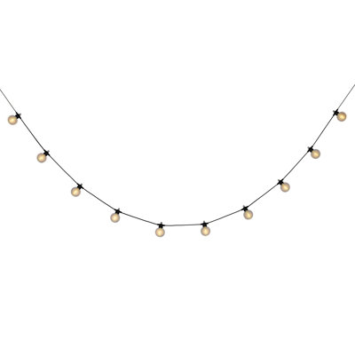 1000cm LED Solar Powered 10 - Bulb Globe String Light