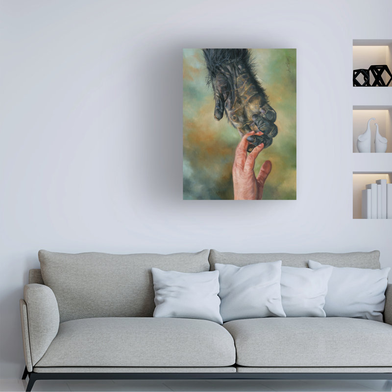 Bolog David Stribbling Hands Canvas Art, 14" H x 19" W