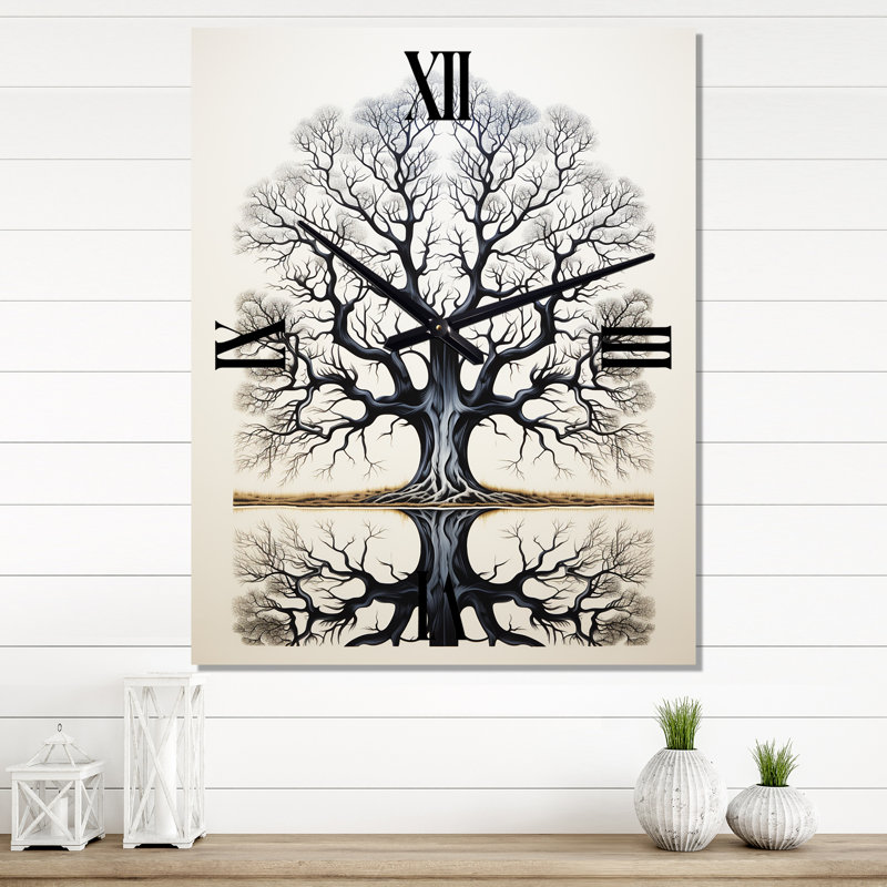 Horloge murale Jawan - Landscape Trees, Grand