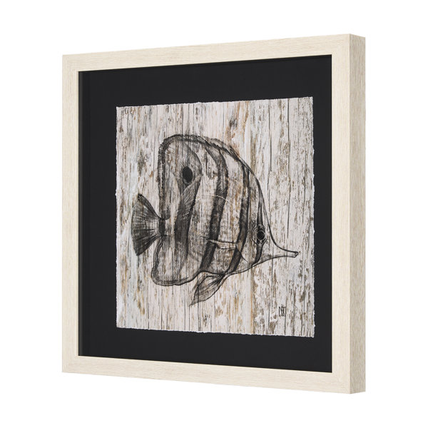 Dovecove Wood Grain Fish I Framed | Wayfair