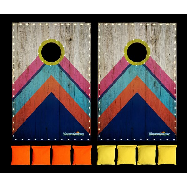 Lids San Francisco Giants 2' x 3' LED Cornhole Board Set