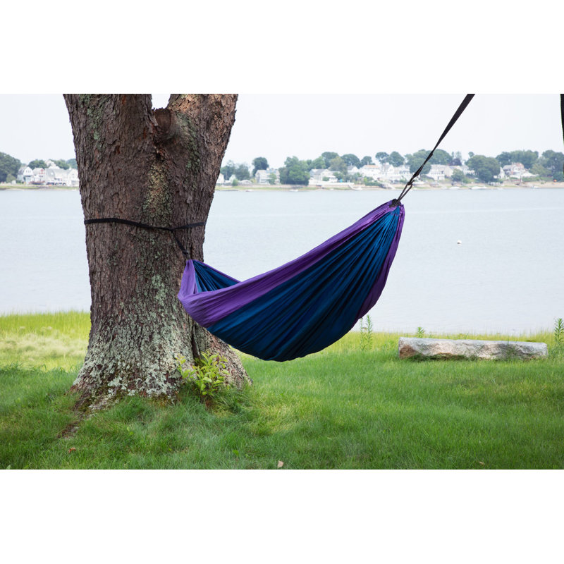 Double hamac de camping, Mauve / bleu