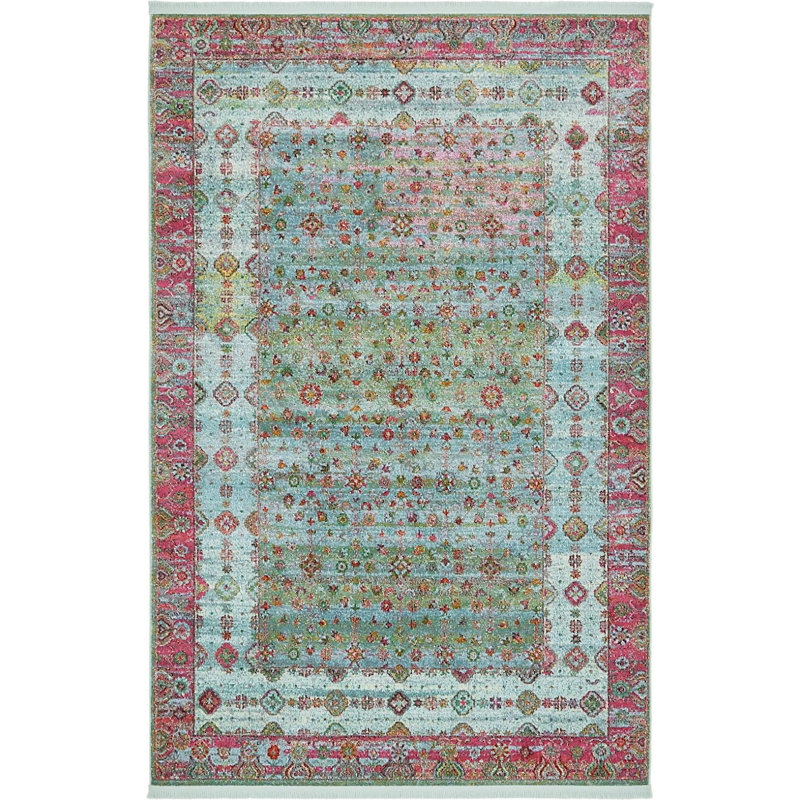 Folmar Oriental Indoor Rug, Rectangle 5'5" x 8'