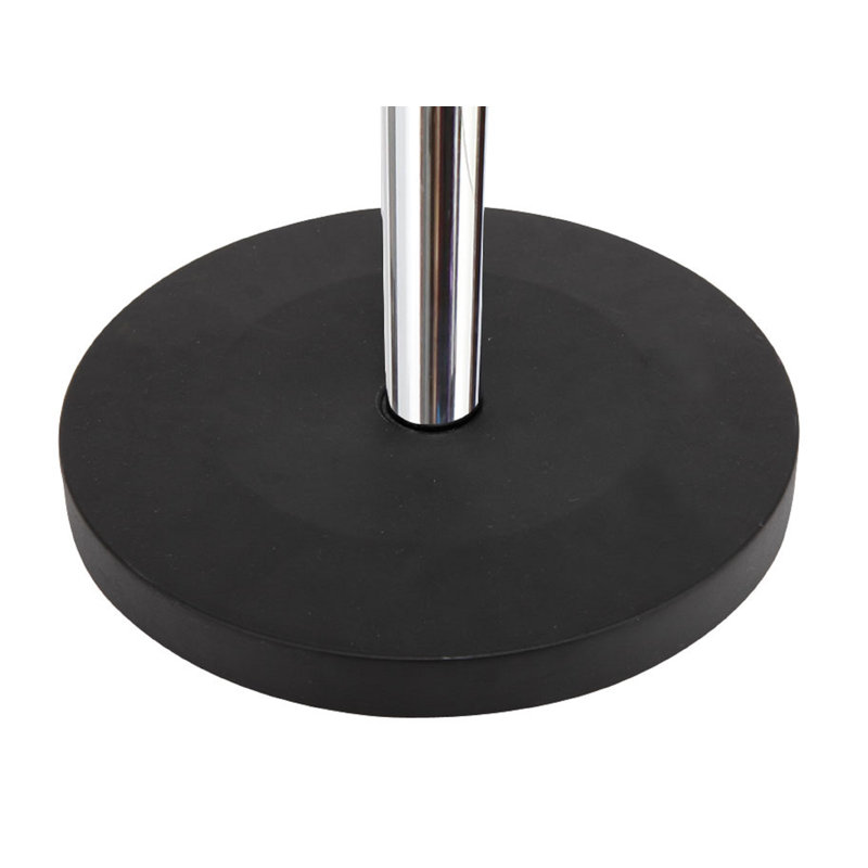 Polished Chrome Freestanding Coat Rack with Umbrella Stand