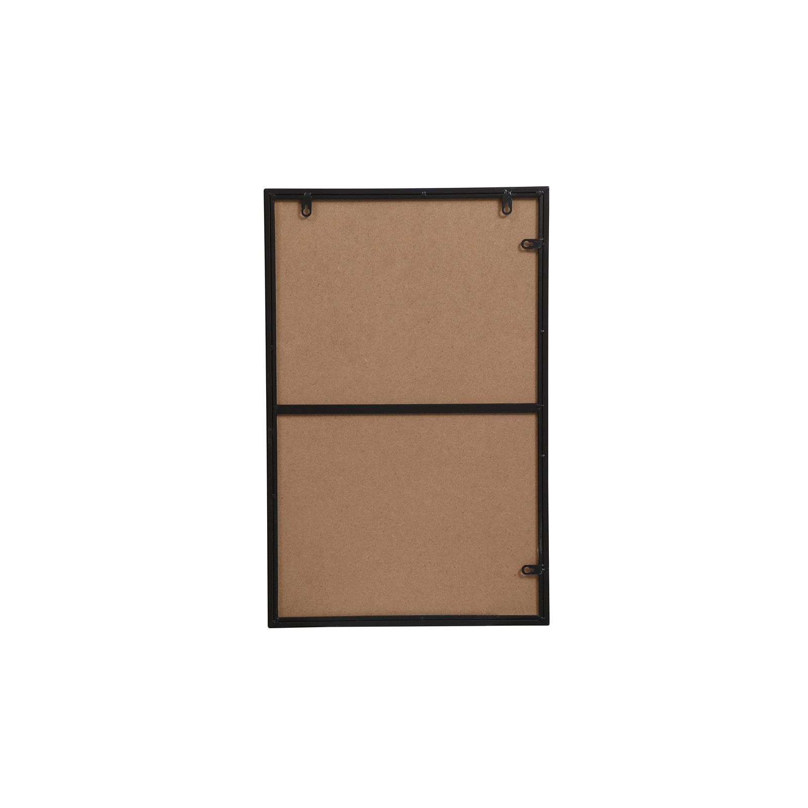 Sabine Metal Rectangle Wall Mirror, 18" x 28", Black