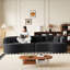 Canapé modulaire surdimensionné courbé moderne avec six coussins, sièges en mousse à mémoire de forme pour un confort et une détente ultimes-323771409-323771410
