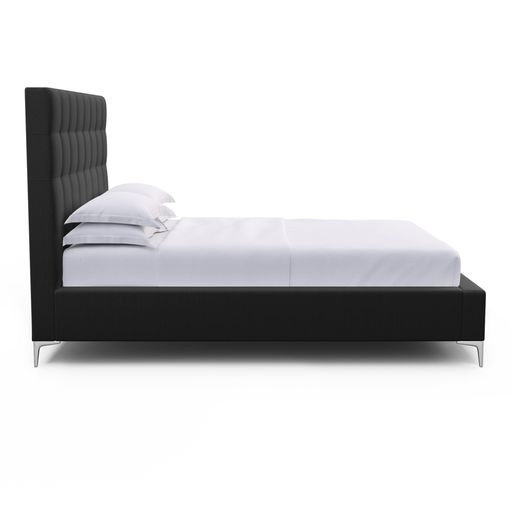 Bryant Upholstered Bed, Queen, Natural, Vintage Leather Pumice