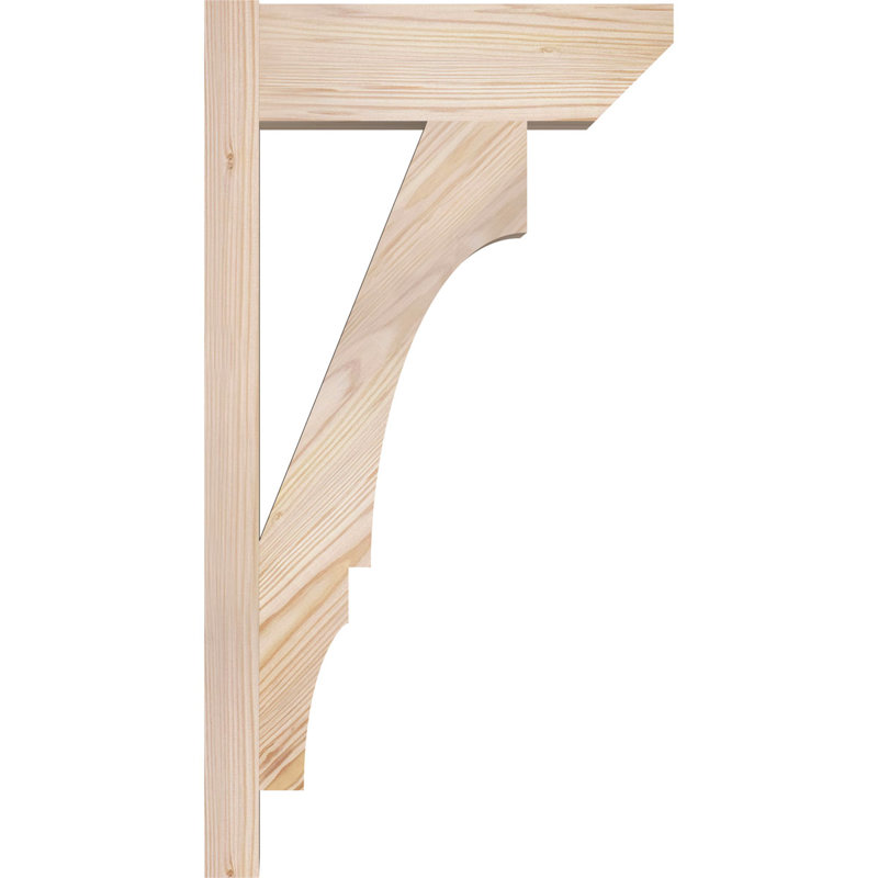 Persienne balboa à lattes en bois rustique, P 14 po x H 26 po, Cèdre rouge occidental l 7 1/2 po (lisse)