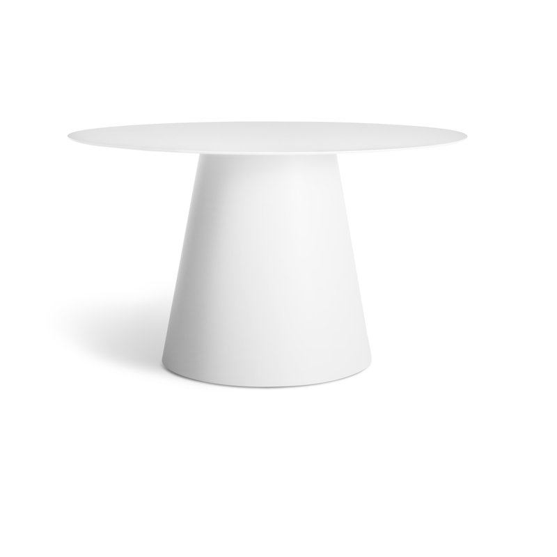 Circula Round Dining Table, White, Standard (30" Height), 36" W x 36" L