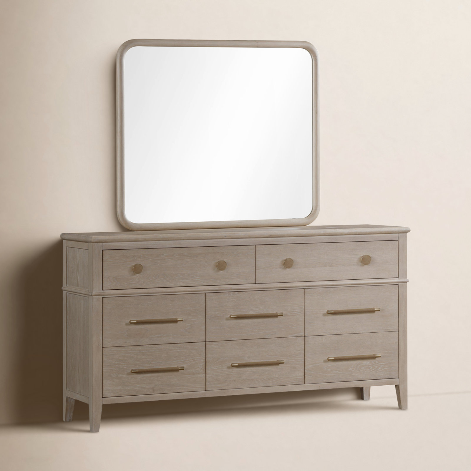 Honey 8 - Drawer Double Dresser