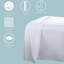 Kalos 100% Cotton Flatweave Fitted Sheet-1253658910-1253658915