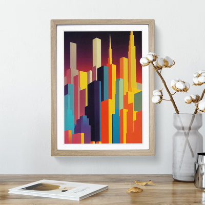 Breathtaking City Skyline Abstract - Wall Art