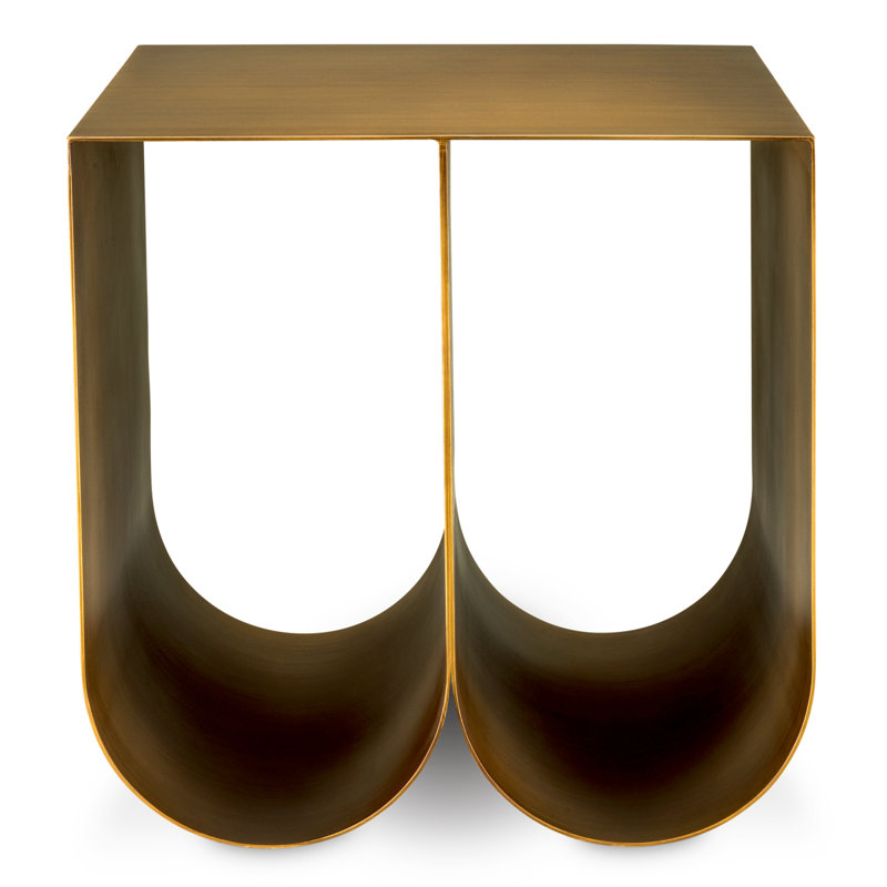 Side Table Rafaello Brushed Brass Finish