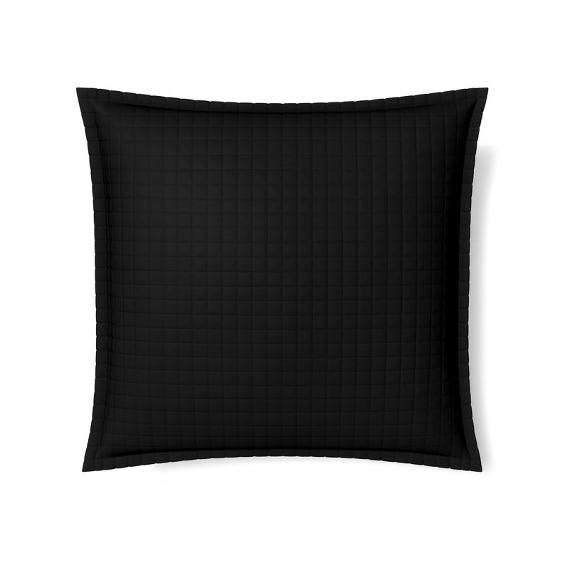 Ready-to-Bed Solid Color 100% Lyocell Sham, Euro Sham, Black