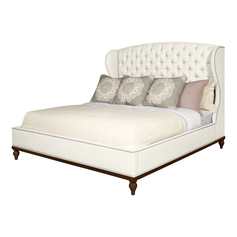 Emma Queen Upholstered Panel Bed, Navajo, Yes, Kenworth Pearl