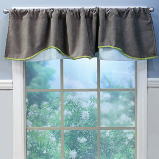 Cocoa Scalloped Window Valance