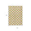 Tapis intérieur lavable à pois doré et ivoire 10 pi x 14 pi