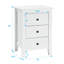 Table de chevet 3 tiroirs Kir