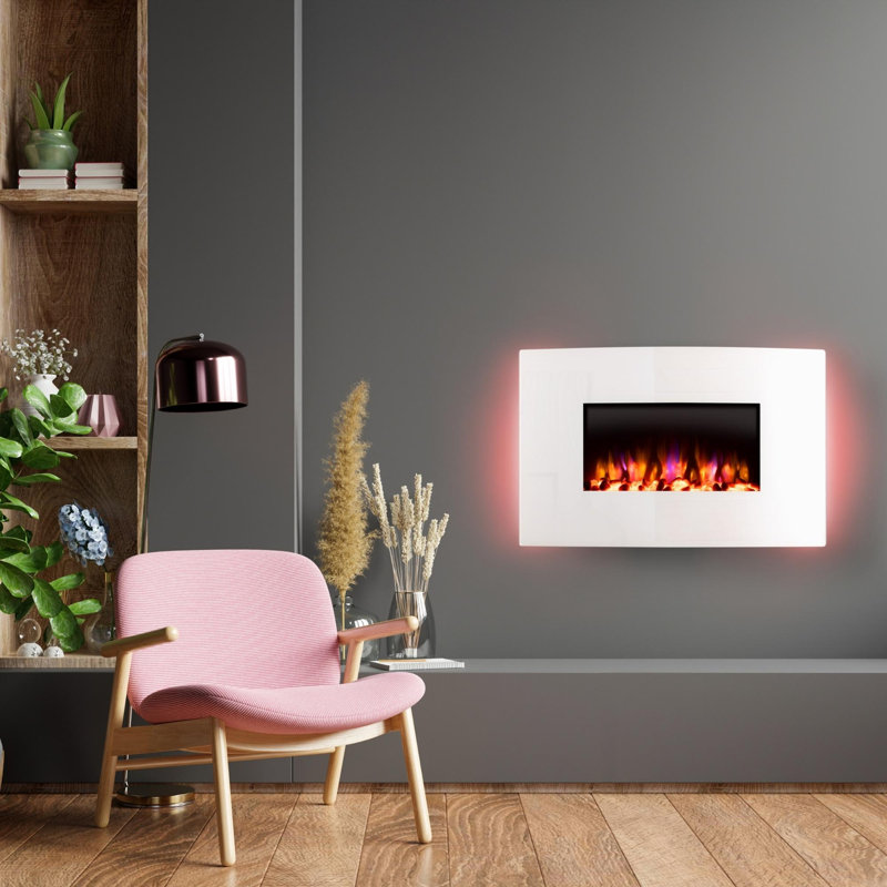 Castleton Fires & Fireplaces 91cm W Electric Fireplace with 6824.28 BTU