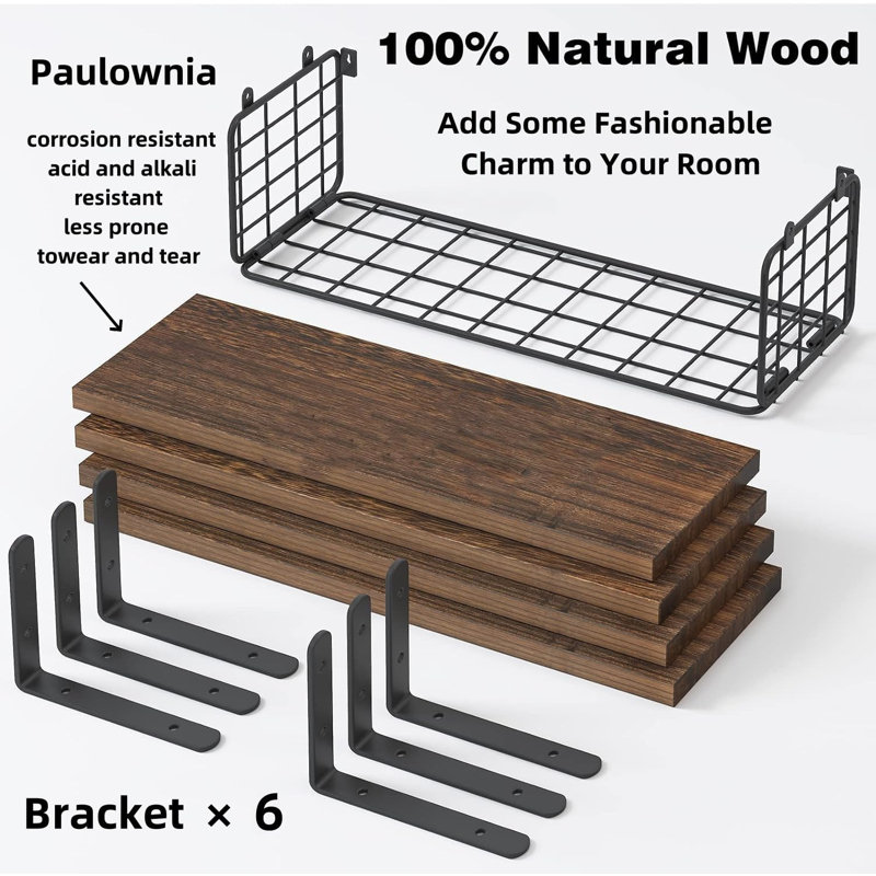 Rangement pour salle de bain Briaroaks, Brun foncé