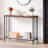Console Table, Sofa Tables Narrow Entryway Table With Glass Shelf And Metal Frame, 33.5” Behind Couch Table Industrial Hallway Table For Living Room, Foyer, Bedroom, Rustic Grey-1867192699-1867169873-1863214457