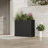  38" Rectangular Metal Planter Box,Black-830160073