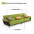 Coffee Genuine Leather Modular Sofa cushion couch