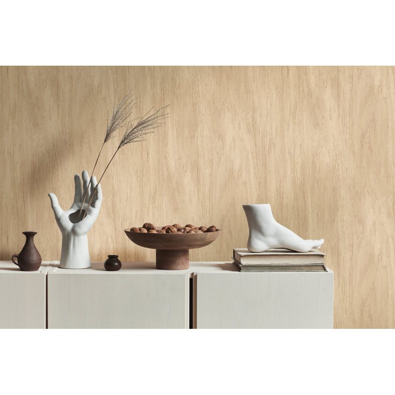 Woods and Wicker Collection Wood Effect Wallpaper Roll, Brown