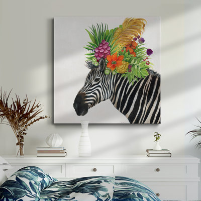 Toile tendue Royale Zebra-Premium Gallery - prête à être accrochée