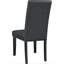 Chaise parsons rembourrée en noir-2116239422