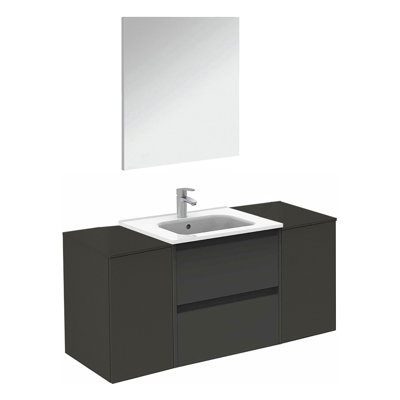 Ensemble de meuble-lavabo simple mural 48 "avec miroir Evant