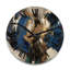 Horloge murale en bois massif Selman-599816209