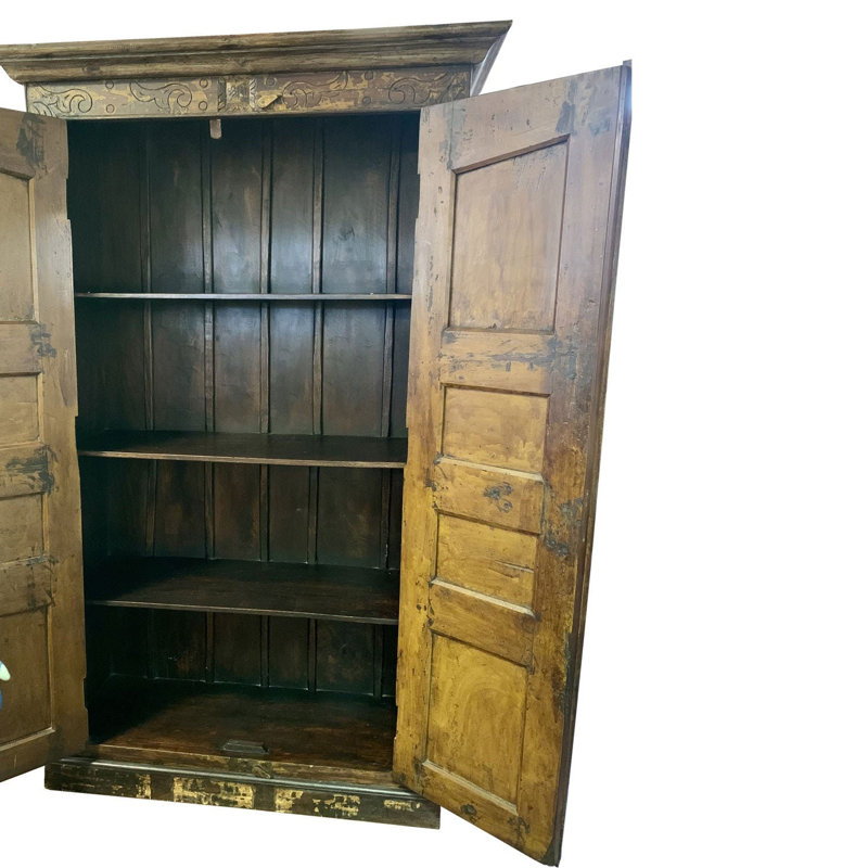 Grande armoire de chambre rustique de 51 po