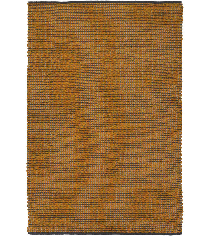Tapis de zone brun floral Politte
