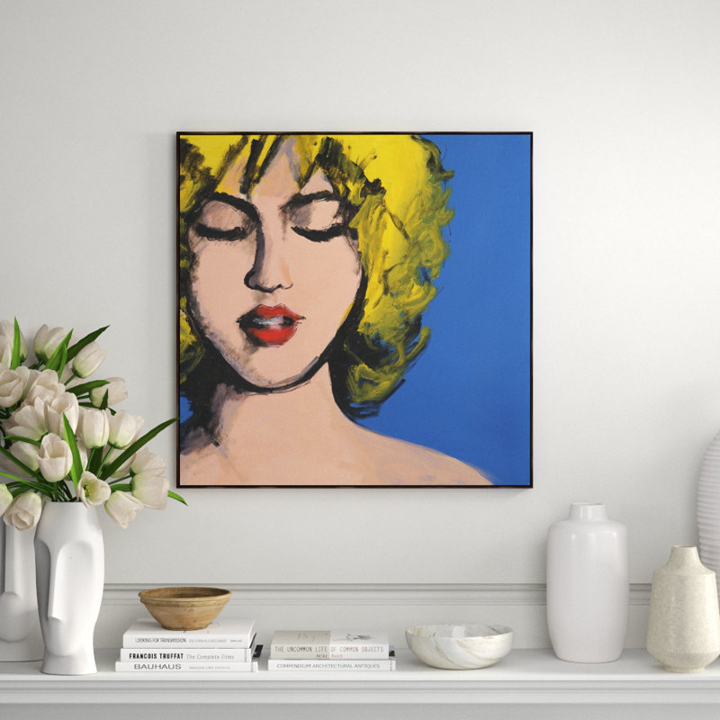 Bubble Pop I Print by Rick Blue, Glass Coat, Yellow, 31.5" H x 31.5" W