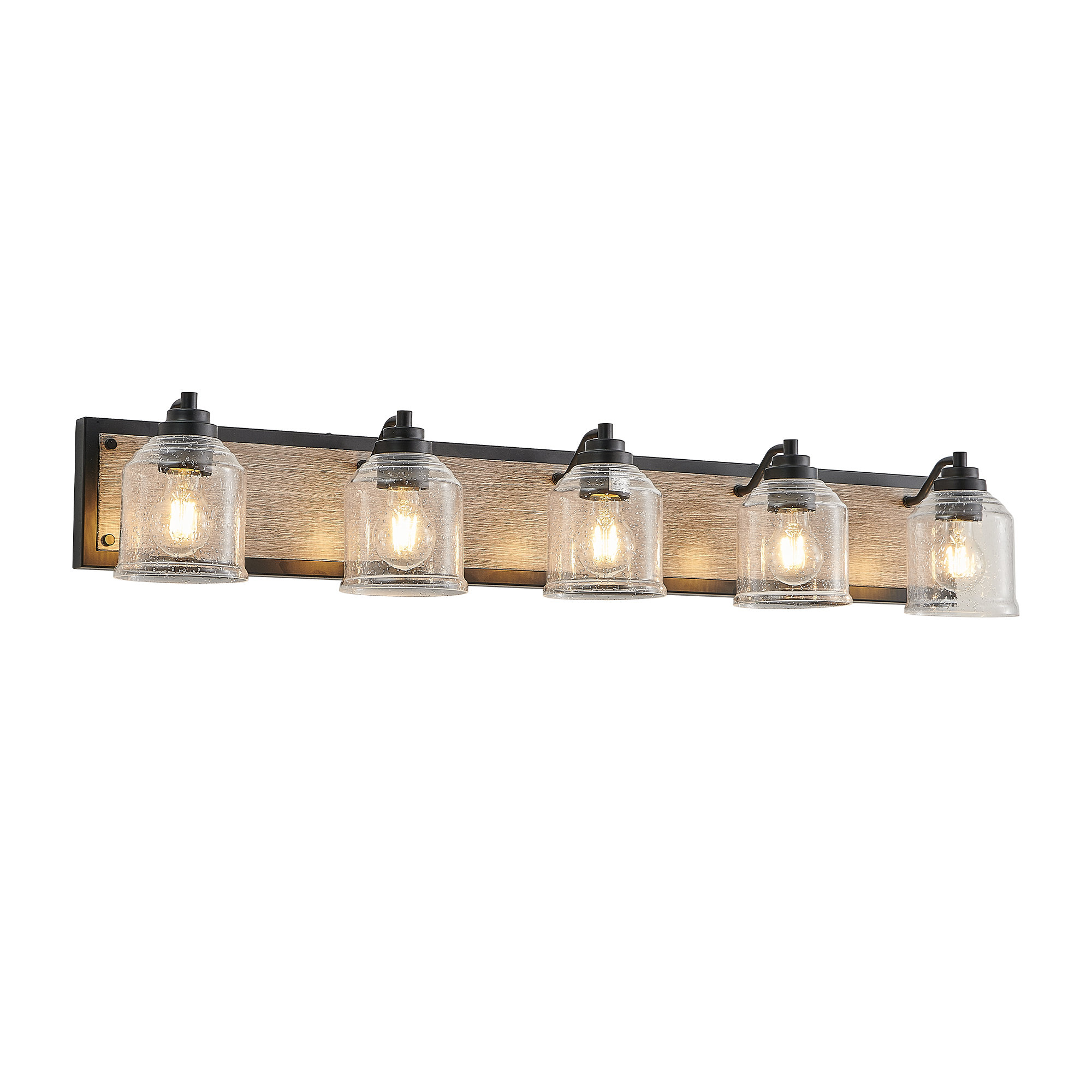 17 Stories Modern Industrial Bathroom Vanity Lighting With Clear Glass ...