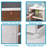 Nanika 3 Drawer Stackable Drawer with Locking Wheels