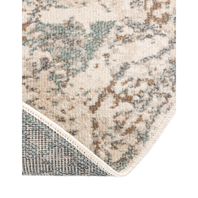 Mosely Orential Cream/Brown Area Rug, Round 10'