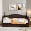 Élégant lit de jour extensible avec deux tiroirs de rangement et un lit gigogne simple-357928841