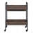 Jerrick Walnut & Black Finish Serving Cart