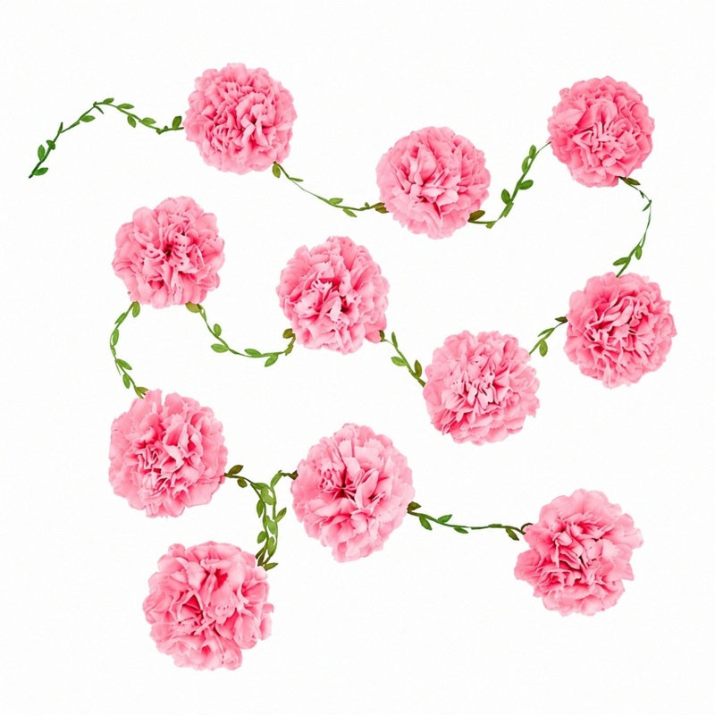 4PCS Tissue Paper Pom Pom Garlands, Paper Flowers Decorations for Wall, Birthday, Baby Shower, Wedding Engagement, Bridal Shower, Spring Summer Party Decorations